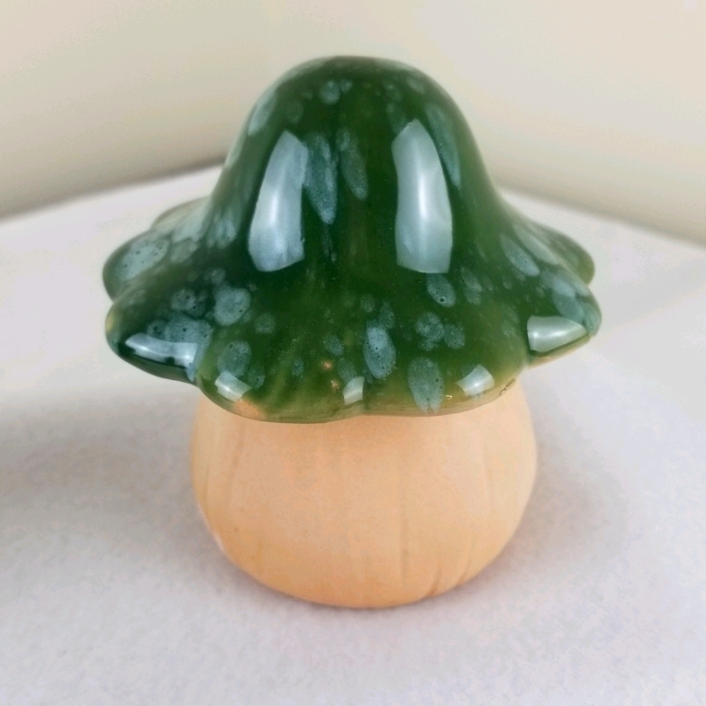 Ceramic Glazed Clay Mushroom